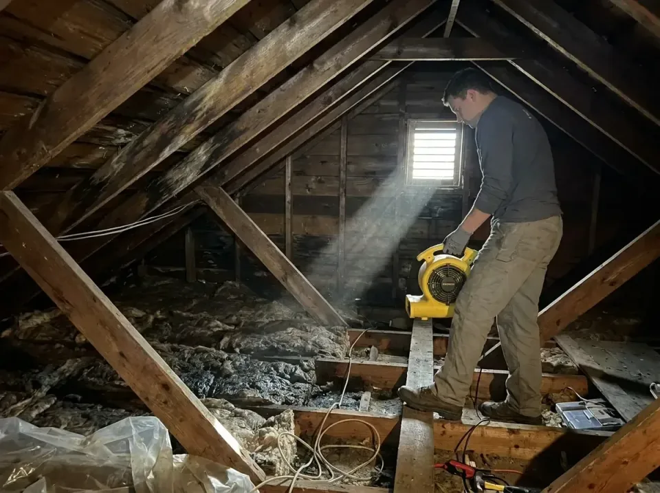 attic-water-damage-drying-proc-007 — frequently asked questions, Emergency Water Extraction & 24/7 Flood Response in Kinsey,…